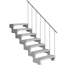 Scară exterioară din oțel cu balustradă