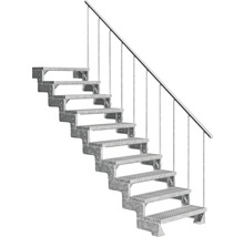 Scară metalică cu balustradă