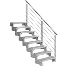 Scară metalică cu balustradă
