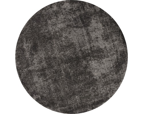 Covor rotund cu structură cu fibre înalte