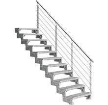 Scară din oțel cu balustradă