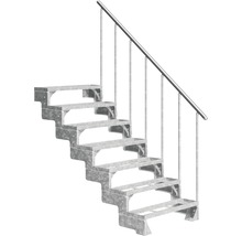 Scară metalică cu balustradă pentru exterior