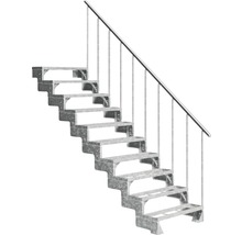 Scară exterioară metalică cu balustradă