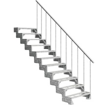 Scară din oțel cu balustradă pentru exterior