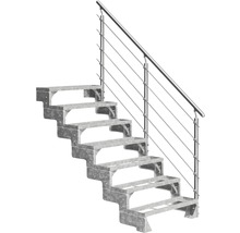 Scară metalică cu balustradă