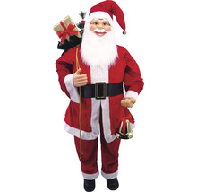 Moș Crăciun decorativ cu sac de cadouri și clopoțel