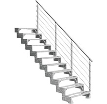 Scară exterioară din oțel cu balustradă