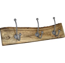 Cuier din lemn cu trei cârlige