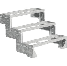 Scară metalică cu trei trepte