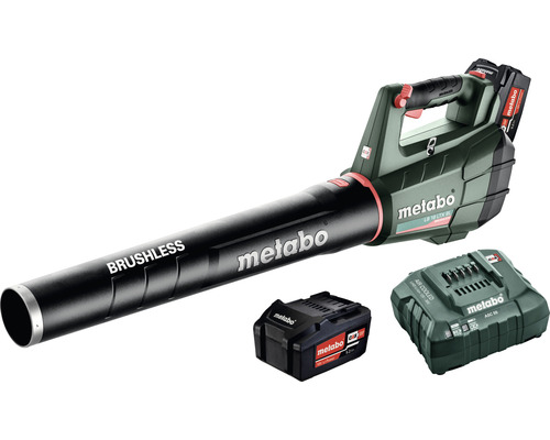 Suflantă pentru frunze pe bază de acumulator Metabo LB 18 LTX BL 18 V cu acumulator și încărcător incluse