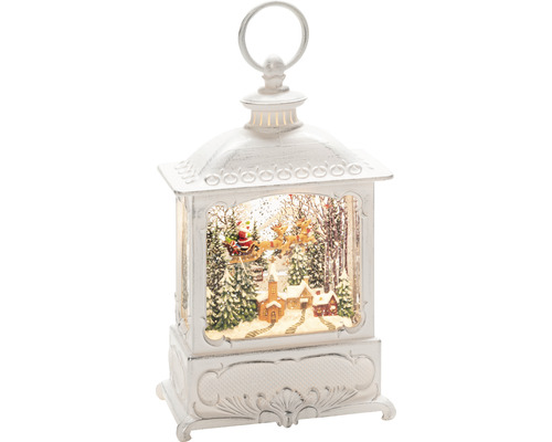 Lanternă decorativă cu motiv de Crăciun în interior