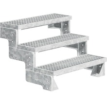 Scară cu trei trepte din metal