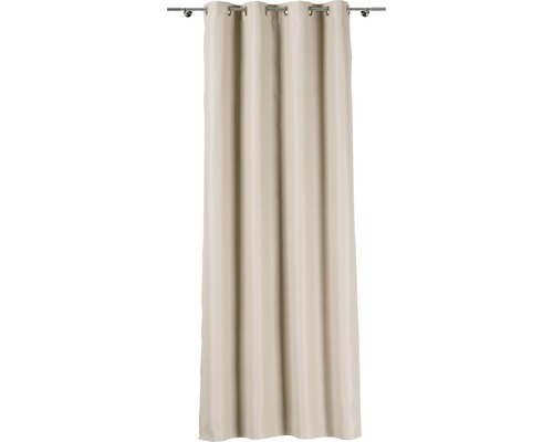 Draperie cu inele Solevito Solar șampanie 140x245 cm buc