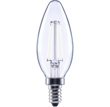 Bec LED variabil Flair E14 4W 470 lumeni, glob clar lumânare, lumină neutră
