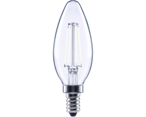 Bec LED variabil Flair E14 4W 470 lumeni, glob clar lumânare, lumină neutră