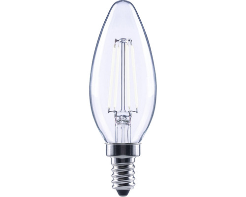 Bec LED variabil Flair E14 4W 470 lumeni, glob clar lumânare, lumină neutră Bec LED în formă de lumânare cu soclu E14