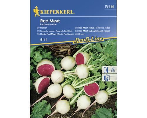 Semințe de legume Kiepenkerl, ridiche albă cu miez roșu