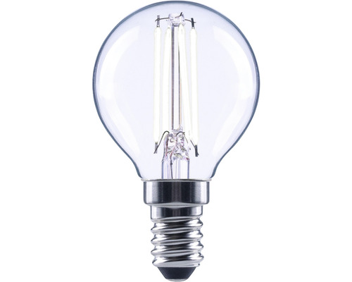 Bec LED variabil Flair E14 4W 470 lumeni, glob clar G45, lumină neutră Bec LED transparent cu soclu E14
