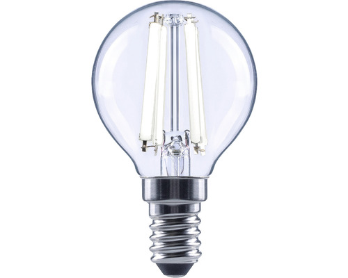 Bec LED variabil Flair E14 6W 806 lumeni, glob clar G45, lumină neutră