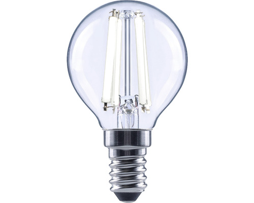 Bec LED variabil Flair E14 6W 806 lumeni, glob clar G45, lumină neutră Bec LED în formă de glob cu filet E14