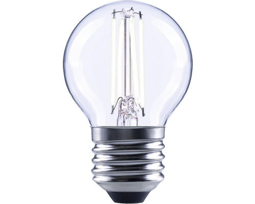 Bec LED variabil Flair E27 2,2W 250 lumeni, glob clar G45, lumină neutră Bec LED transparent cu soclu E27
