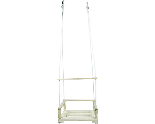 Leagăn din lemn cu suspensie cu frânghie pentru copii