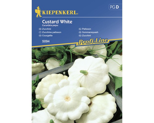 Semințe de legume Kiepenkerl, dovlecel alb Custard