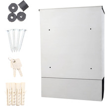 Cutie poștală cu material de montaj, inclusiv șuruburi, dibluri și chei