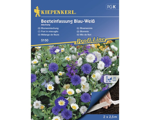 Semințe mix flori de bordură Kiepenkerl albastre/albe