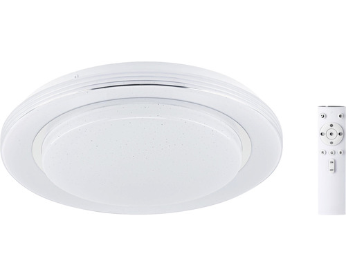 Plafonieră cu LED integrat SpacyColor 24W 1600 lumeni, lumină RGBW, cu telecomandă, albă