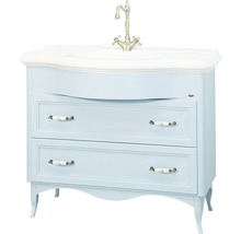 Set mobilier baie pe pardoseală Savinidue Decape 114 cm PAL albastru