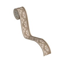 Bordură decorativă autoadezivă 93691-1 Only Borders model grafic maro 5 m x 5 cm