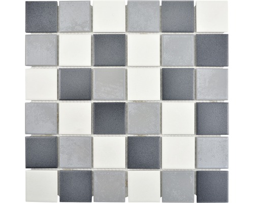 Mozaic piscină CD216 Quadrat mix gri 30,6x30,6 cm Placă de mozaic cu pietre pătrate