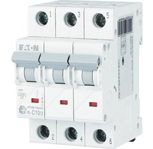 Disjunctor electric modular Eaton xPole Home 3P 10A 4,5kA, curbă C