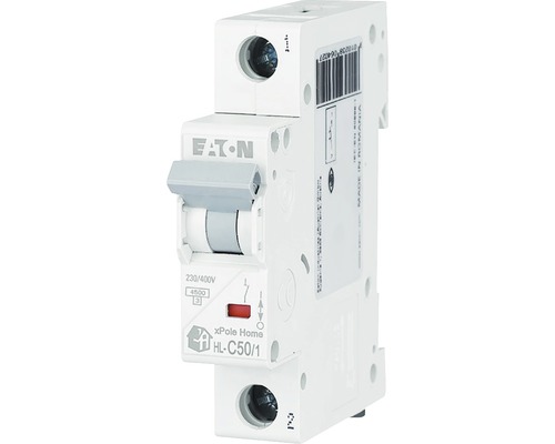 Disjunctor electric modular Eaton xPole Home 1P 50A 4,5kA, curbă C