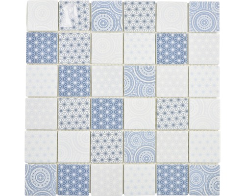Mozaic piscină Emily 41 Quadrat eco mix 30x30 cm Placă de mozaic cu modele geometrice