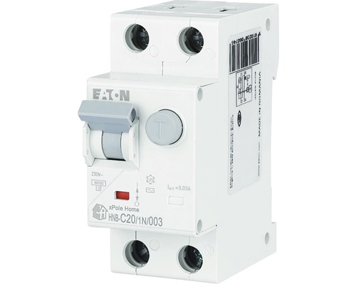 Întreruptor automat cu protecție diferențială Eaton xPole Home RCBO 1P+N 20A 6kA/30mA, curbă C