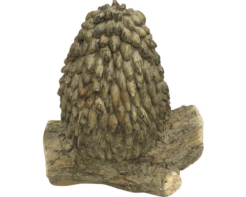 Bufniță decorativă pe trunchi de copac pentru grădină