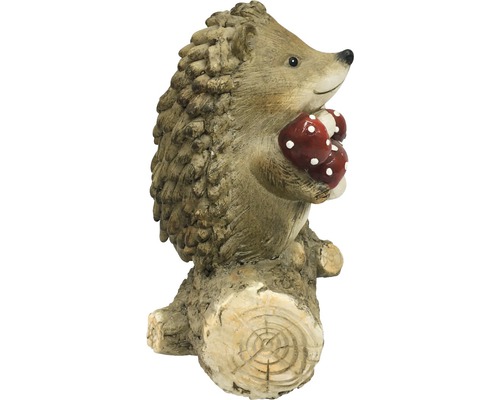 Figurină decorativă de grădină arici cu ciuperci