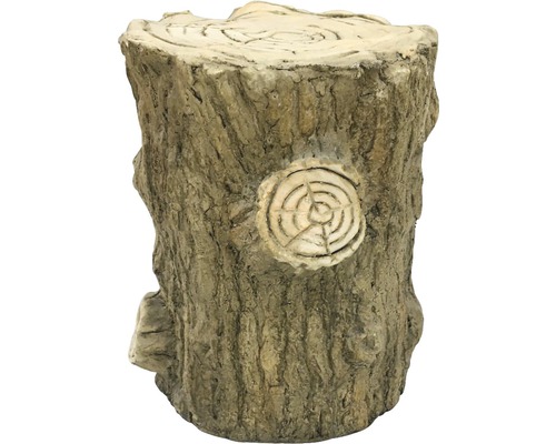 Taburet decorativ de grădină cu aspect de butuc de copac