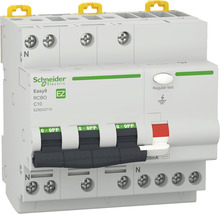 Întreruptor automat cu protecție diferențială Schneider Easy9 RCBO 3P+N 10A 4,5kA/30mA, curbă C