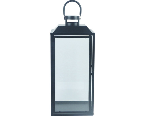 Lanternă decorativă cu inserții de sticlă și mâner de transport