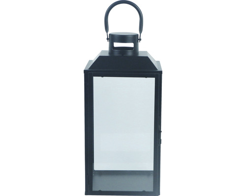 Lanterna decorativă din metal și sticlă cu mâner