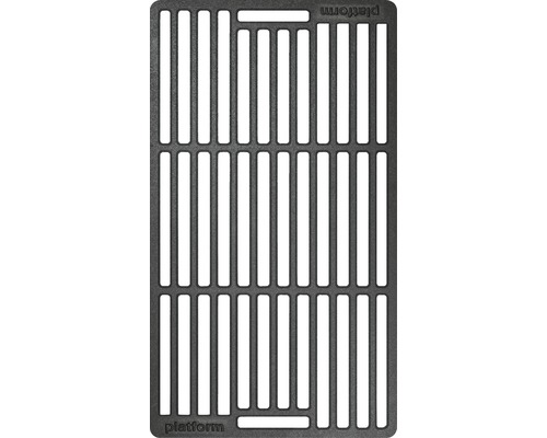 Placă de grătar tip grill Tenneker Carbon, fontă, 41,9 x 24 x cm, negru