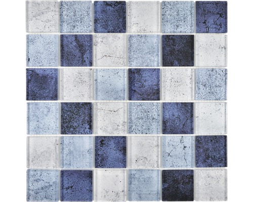 Mozaic XCM Moon 26 quadrat crystal mix 29,8x29,8 cm Placă de mozaic pătrată din sticlă pentru decorarea pereților