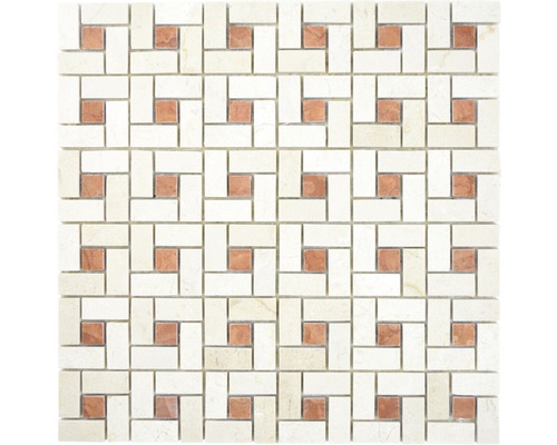 Mozaic XNM BS17 piatră mix polished 30,5x30,5 cm Placă de mozaic cu model pătrat