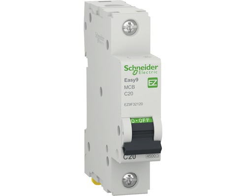 Disjunctor electric modular Schneider Easy9 1P 20A 4,5kA, curbă C
