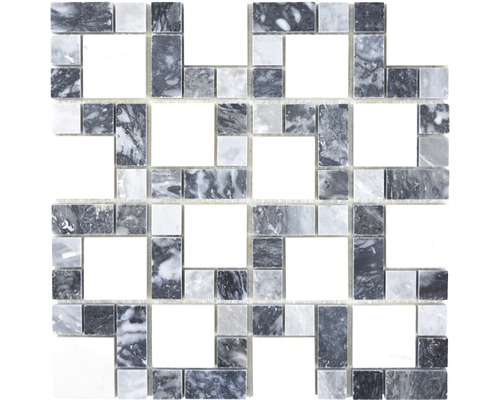 Mozaic piatră naturală XNM MC749 alb gri 30,5x30,5 cm