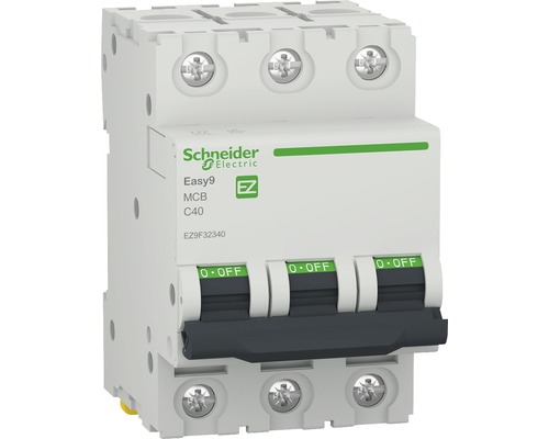 Disjunctor electric modular Schneider Easy9 3P 40A 4,5kA, curbă C
