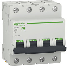 Disjunctor electric modular Schneider Easy9 4P 6A 4,5kA, curbă C